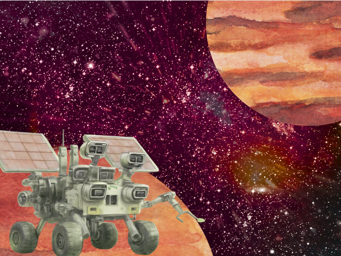 Mission rover martien